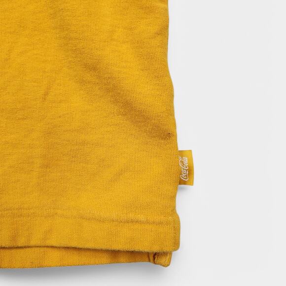 Kith x Coca-Cola Quinn Long Sleeve Pocket Tee Men's XXL Gold Cotton Jersey - Picture 7 of 15